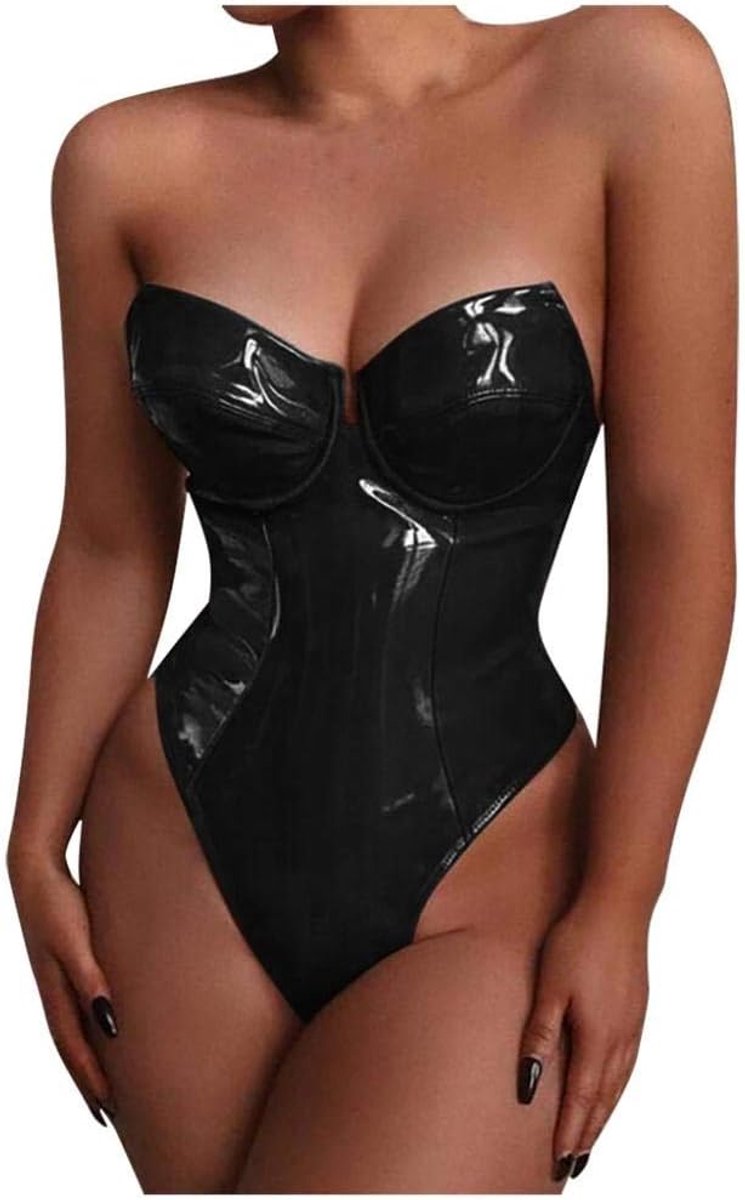 Sexy lingerie dames v-hals doorschijnende kanten kimono lingerie nachthemd ondergoed sexy set negligé jurk met stringBodysuit Vrouwen Effen Lakleer Corset Jumpsuit Sexy Lingerie Verleidelijk Nachtkled