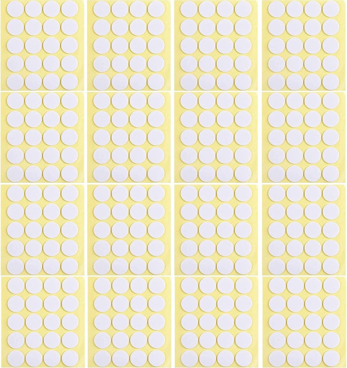 400 Stuks Kaarsenlont Stickers voor het Maken van Kaarsen, 20mm Dubbelzijdige Zelfklevende Stippen Verwijderbare Heldere Kleverige Stopverf voor Muur Hangend Klaslokaal, Kantoor, Huis