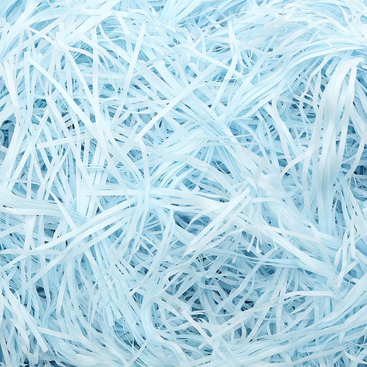 50 g papierverpakking, gescheurd papier, geschenkmand, doe-het-zelf, hakpapier, voor cadeau, Raffia vulling voor decoratie, verpakking, feestbenodigdheden, blauw