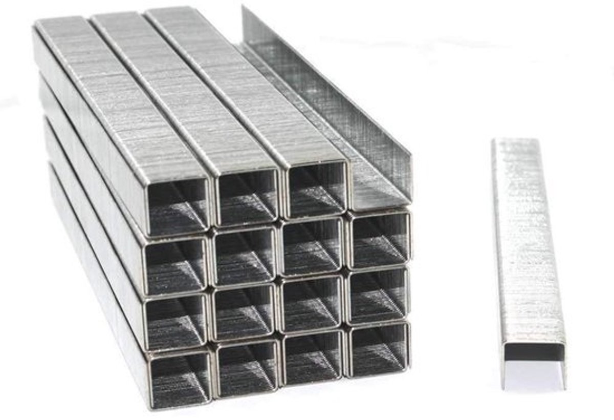5000 verzinkte nietjes type 53 – 8 mm lang en 11,4 mm breed voor handmatig gebruik