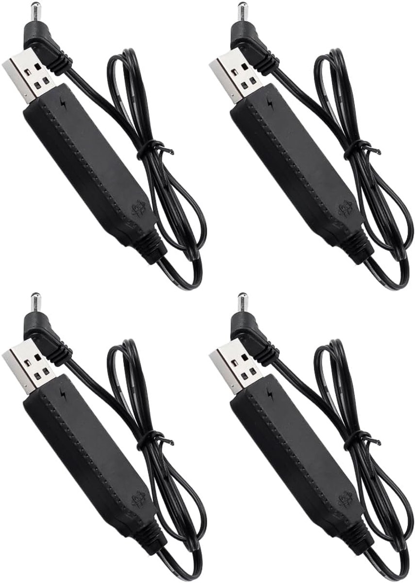 4-delige 3,5-delige elleboog USB-oplaadkabel 3,7 V 500 MA voor RC-auto's Ni-MH-batterijen