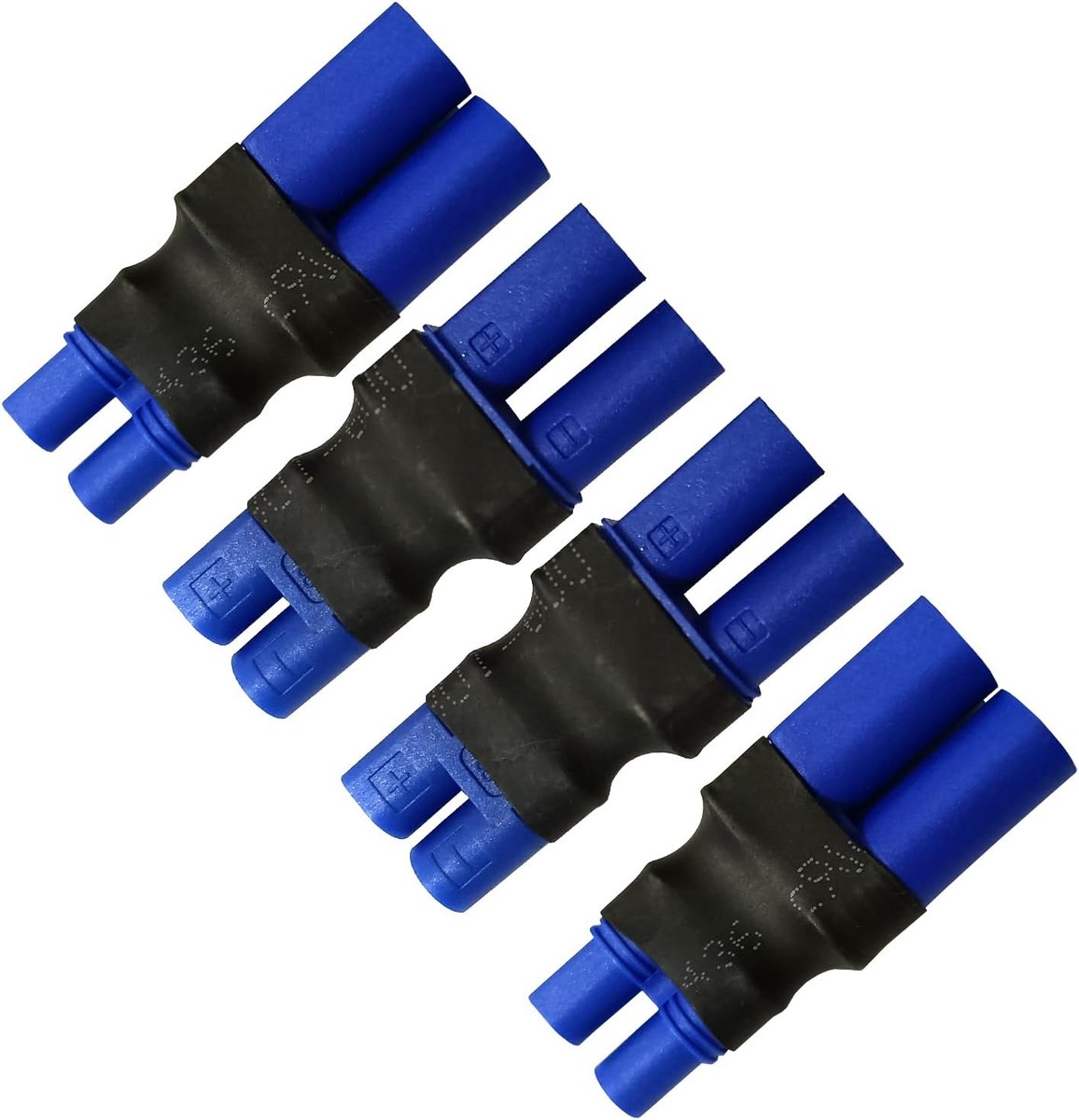 2 stuks EC3 mannelijke stekker naar EC5 female adapter en 2 stuks EC3-bus naar EC5 mannelijke stekkeradapter voor RC-modellen