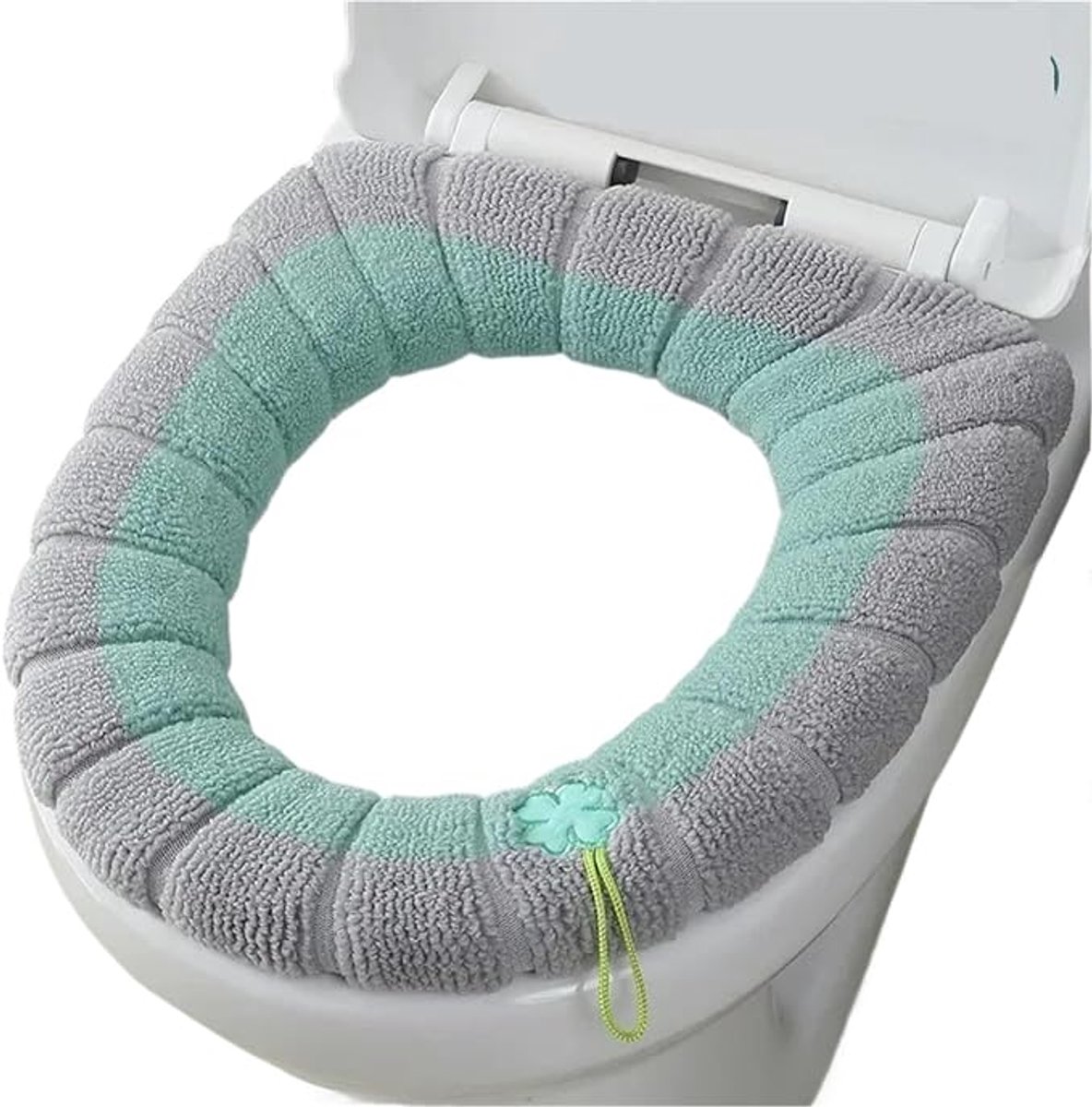 Toiletbrilhoes - Toiletbril Cover - WC Bril Cover - Warme Toiletbril hoes - - Herbruikbare WC-Brilhoesje - Wasbaar - Machinewasbaar - Pluche - Zacht - 36 × 44 cm - Geschikt voor gezinsbadkamers - Groente