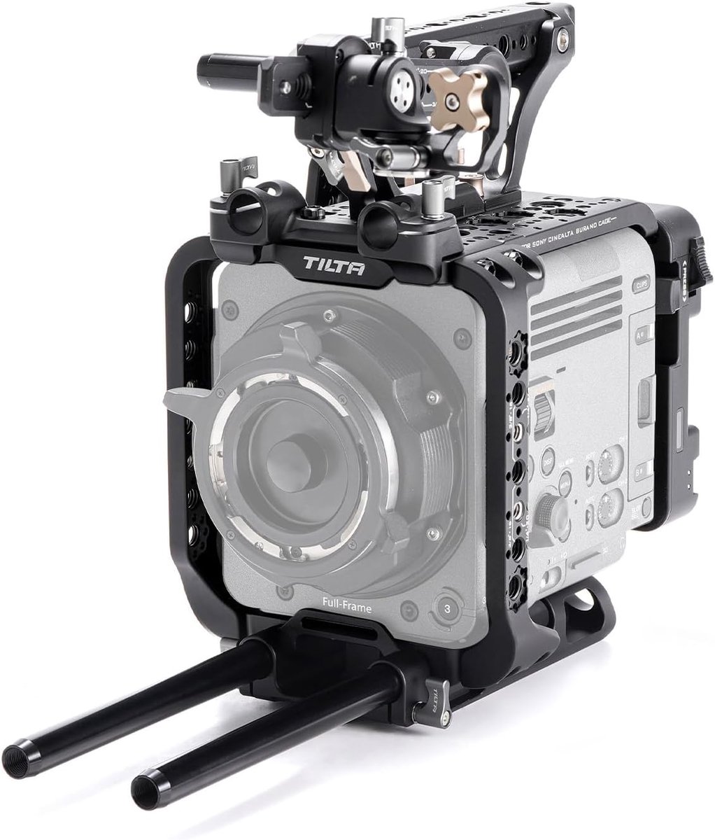 TILTA Camera Cage Compatible with Sony BURANO with Battery Plate, Top Handle and Swivel EVF Bracket, Advanced Kit - ShopVlot