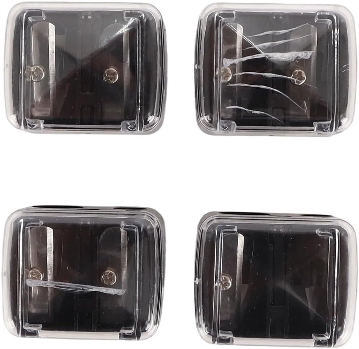 Set van 4 make-up-slijpers, geschikt voor eyeliner, potloden, wenkbrauwstift, lipliner potlood, eyeliner