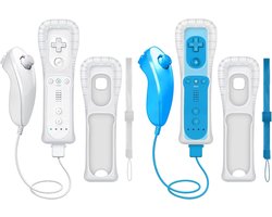 CLVIZCXOM Set van 2 afstandsbediening voor Wii U/Wii Remote met MotionPlus - ShopVlot