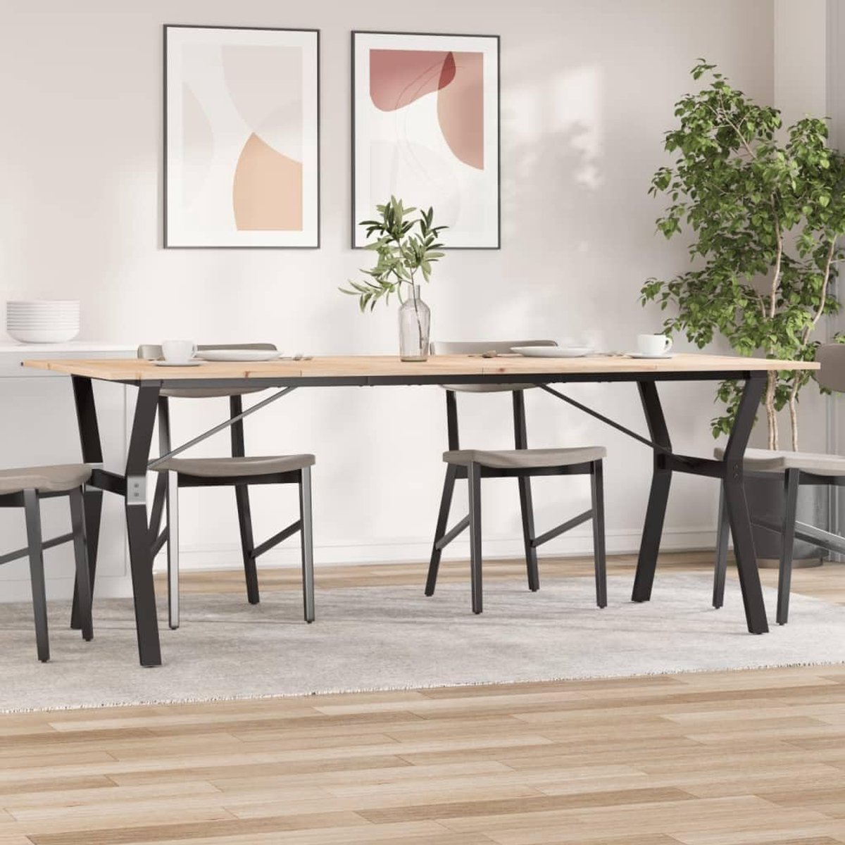 Grenenhout Y vormige structuur 200x100x75 cm