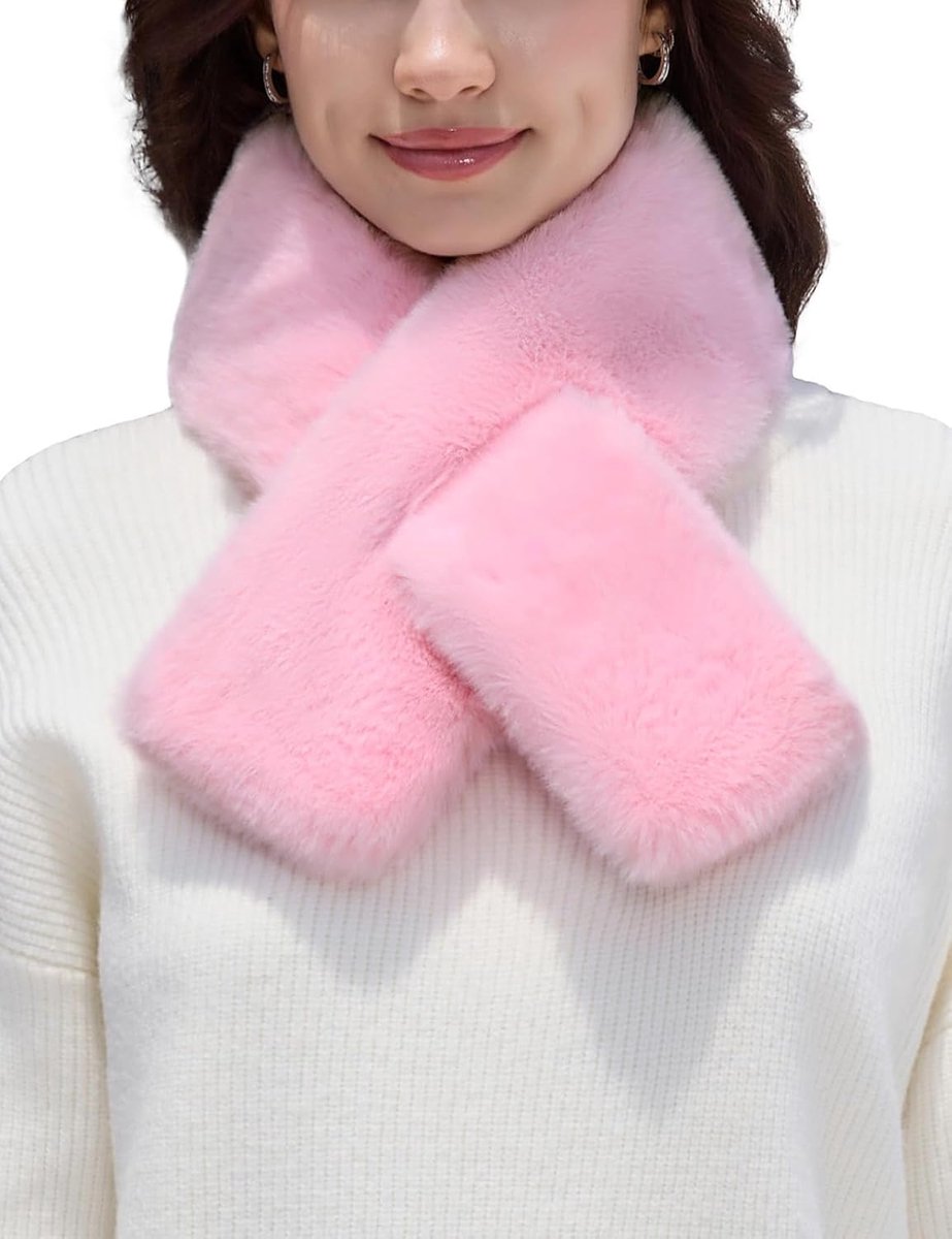 Faux Fur Sjaal Bruiloft Avond Cape Stola met Verborgen Slit