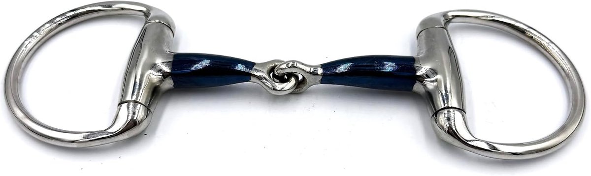 Gebit Sweet Iron Olijfkopbit Olijfkoptrs eenvoudig gebroken van roestvrij staal ringdiameter 70 mm bitdikte 14 mm (13,5 cm)