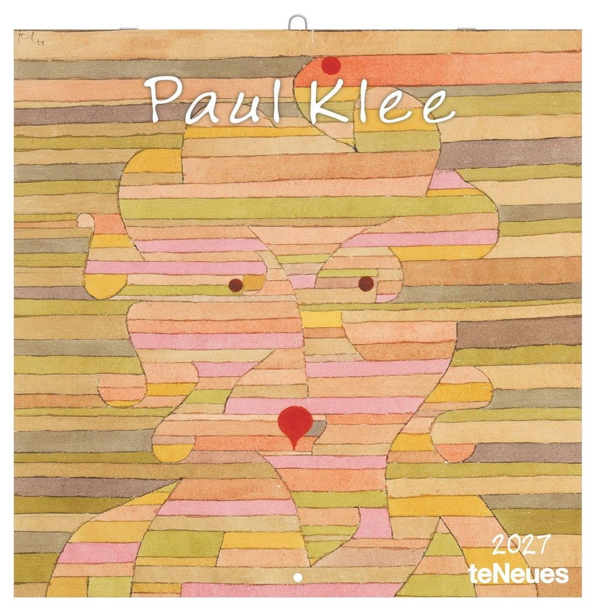 SnelShoppen - Paul Klee 2027 Wandkalender 30x30 cm (30x60 cm geopend), Kunstkalender met Meesterwerken, Perfect voor Thuis of op Kantoor