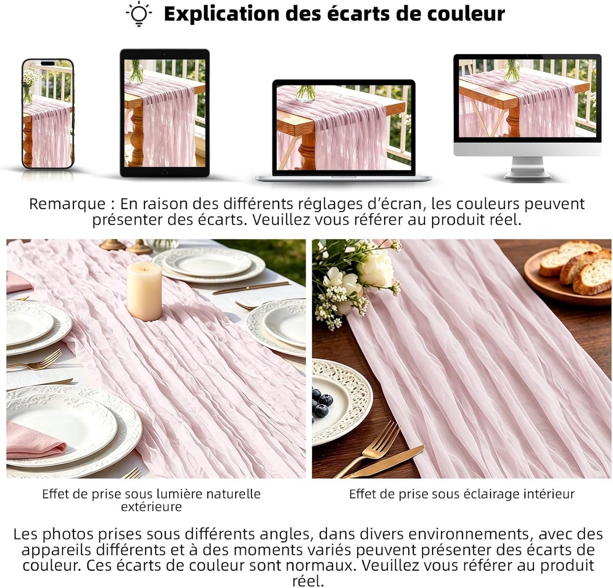 SnelShoppen - Cheesecloth Tafelrunner Roze 300 x 90 CM Boho Mesh Tafelkleed voor Bruiloften, Verjaardagsfeesten, Babyshowers en Banquet Decoraties