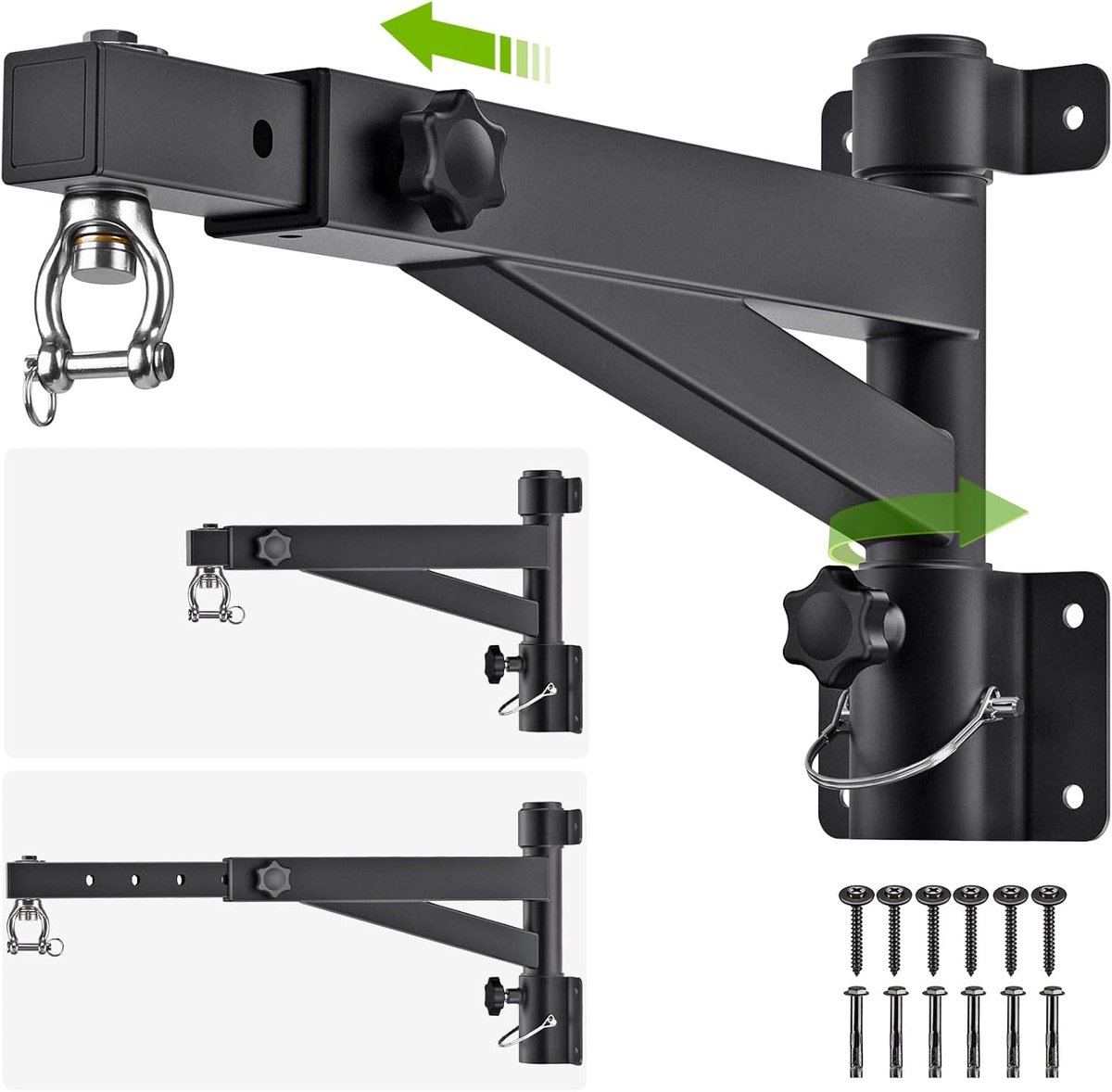 SnelShoppen - Heavy Bag Hanger Wandmontage - Rotating Punching Bag Beugel voor Thuis - Verstelbare Lengte voor Kickbokszak, Muay Thai Zak, Speed Bag -