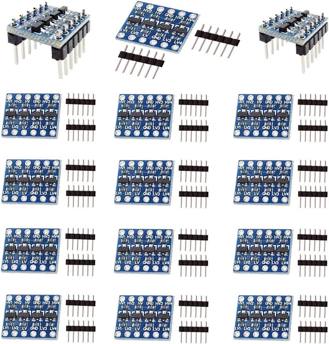 Logic Level Converter 4 Kanalen - Bi-directionele Module - 3.3V naar 5V Schakelaar - Ideaal voor Arduino - ShopVlot