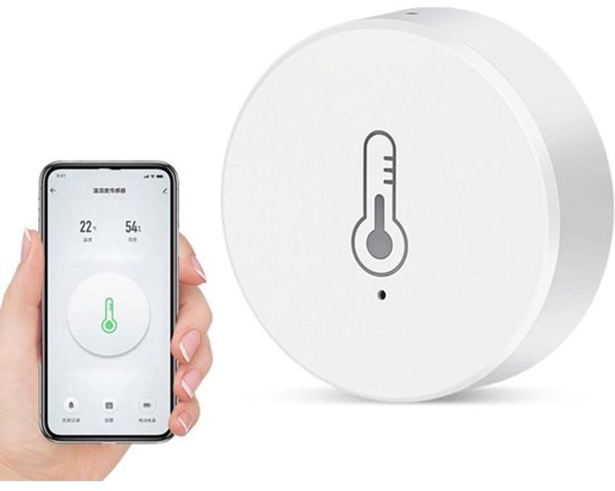 Slimme thermometer- en hygrometersensor - voor Zigbee Smart Home - Temperatuur en vochtigheid meten