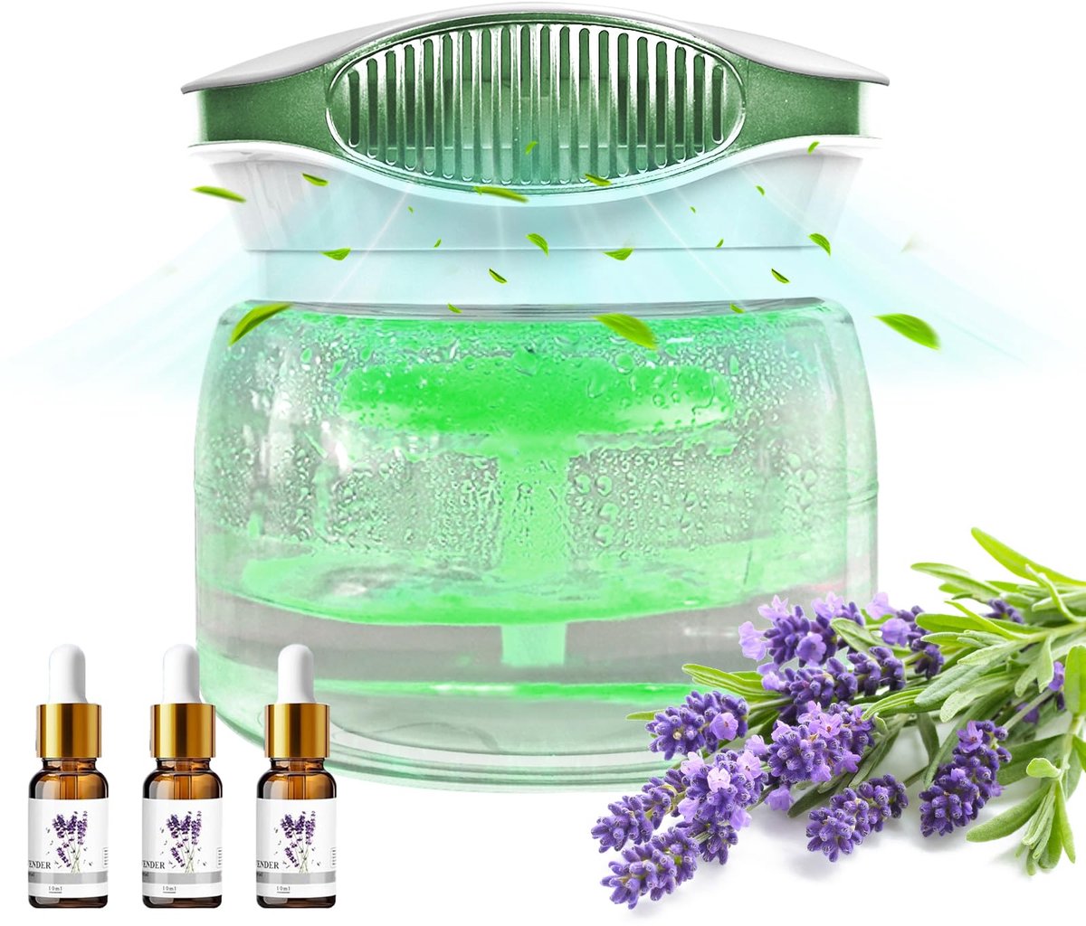 Dayear Luchtverfrisser, luchtverfrisser, aromadiffuser, ioniser met 30 ml essentiële oliën, aromatiseerder - ShopVlot