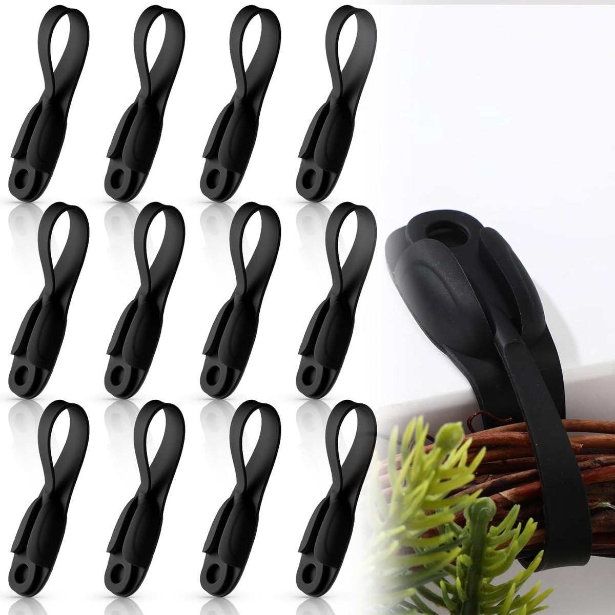 12 Pcs Home Appliance Cable Organizer, Cable Reel for Kitchen Appliances, Self Adhesive Cable Organizer, Silicone - ShopVlot