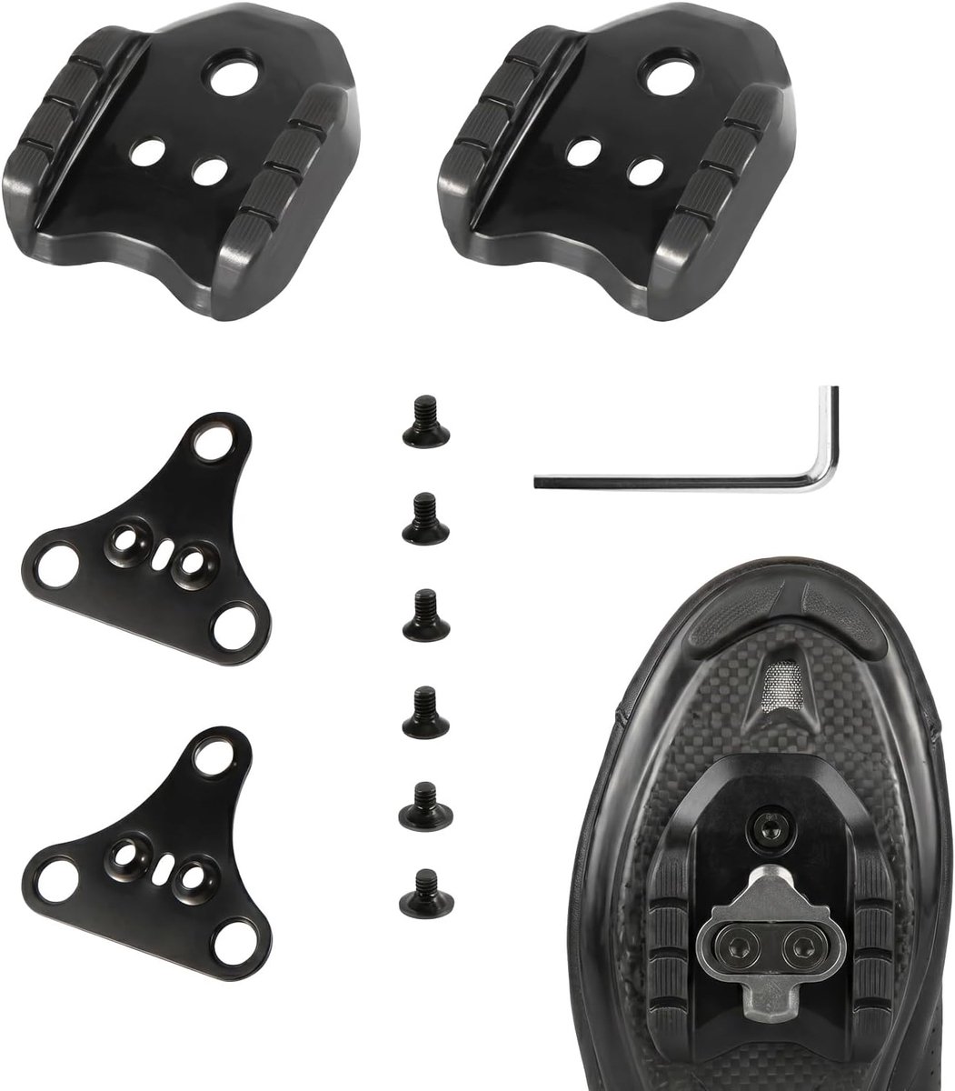 Bicycle Shoe Plate Set, Compatible with Shimano SPD Plate Adapter SM-SH41 Bike Shoe/Cleats for Road Bike MTB Pedals 3 - ShopVlot