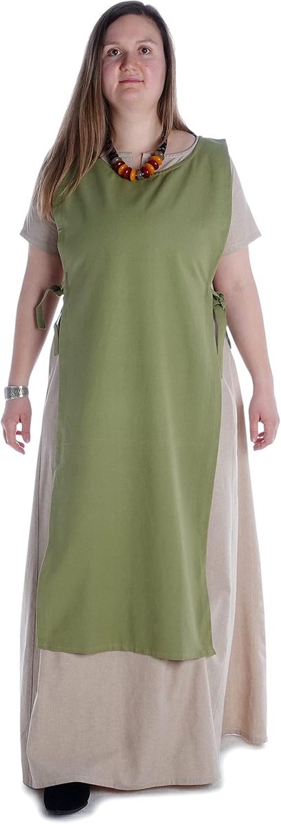 Scapulier Hrotsvit van katoen, lichtgroen, lichtblauw, groen, zwart, wit, rood, bruin, violet, hennepkleuren, vuurrood, beige, geel, lichtbruin S/M, L/XL