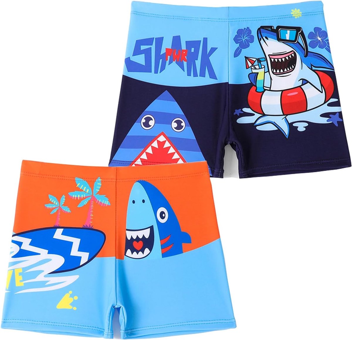2-pack jongens zwemshorts 5-13 jaar grote jongens badmode dinosaurus kinderzwembroek