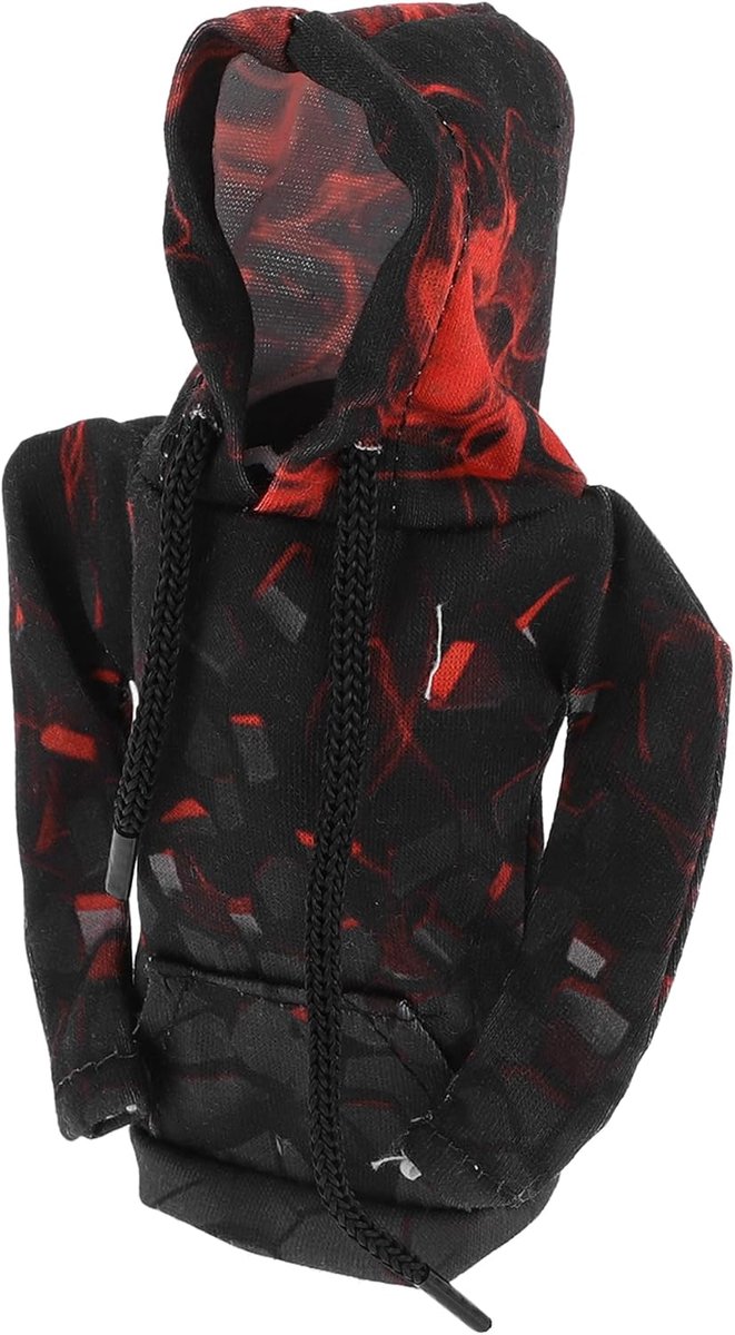 1 Pc Versnellingspookknop Cover Decoratie Stok Verschuiven Handvat Protector 5.9"x4.3" Hoodie Stijl Rood Zwart Grijs Polyester