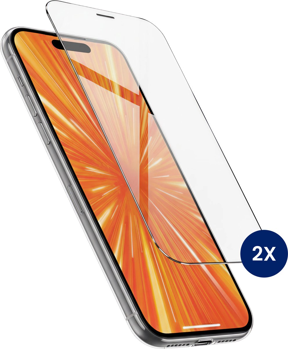 R2B Screenprotector geschikt voor iPhone 18 Pro - 2 Stuks - Incl. Installatieframe & Reinigingskit - Tempered Glass - Screenprotectors - Screen Protector - Beschermglas