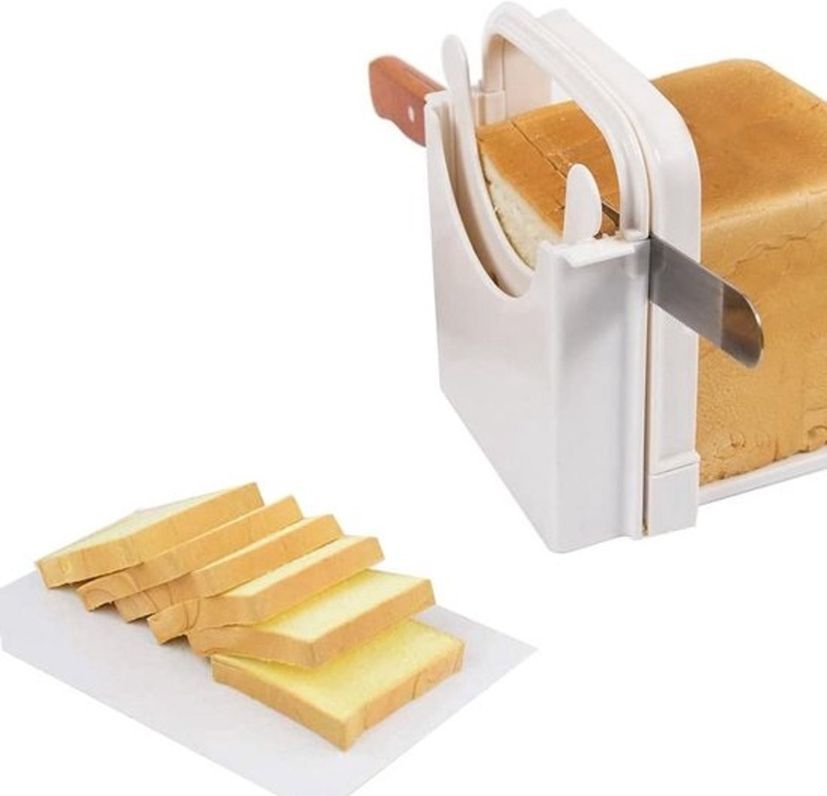 Broodsnijder hulpmiddel – Handmatige broodsnijmachine met verstelbare dikte – Broodplank – Snijgereedschap