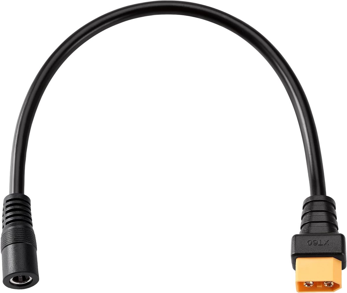 30cm XT60 naar DC5525 Kabel, XT60 Mannelijk naar Vrouwelijk DC 5.5x2.5 mm Voedingskabel 16AWG, Compatibel met FPV Monitor Power Drone