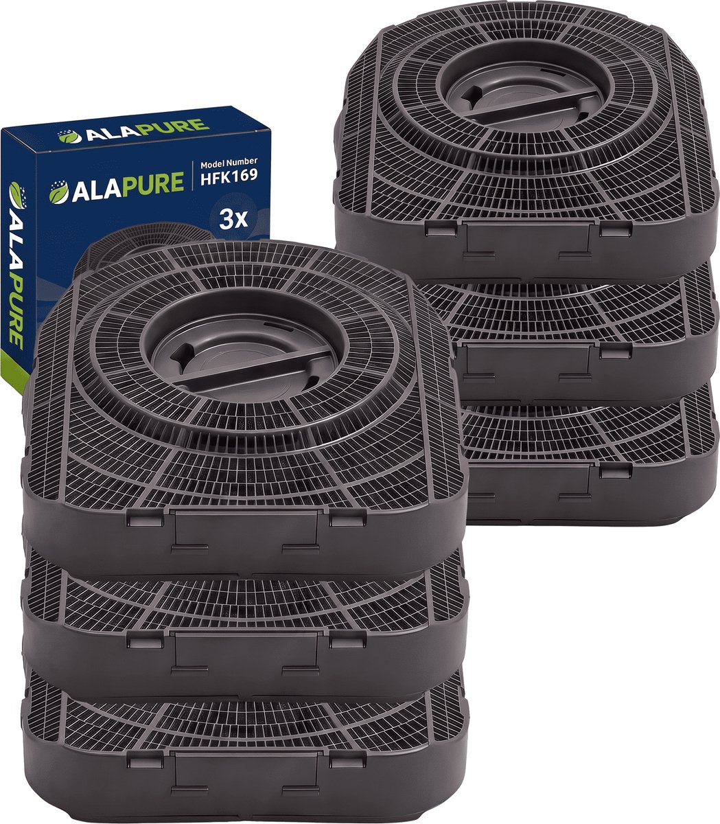 3x Koolstoffilter voor DeDietrich 71X1522 / AFC-200 (2st.)