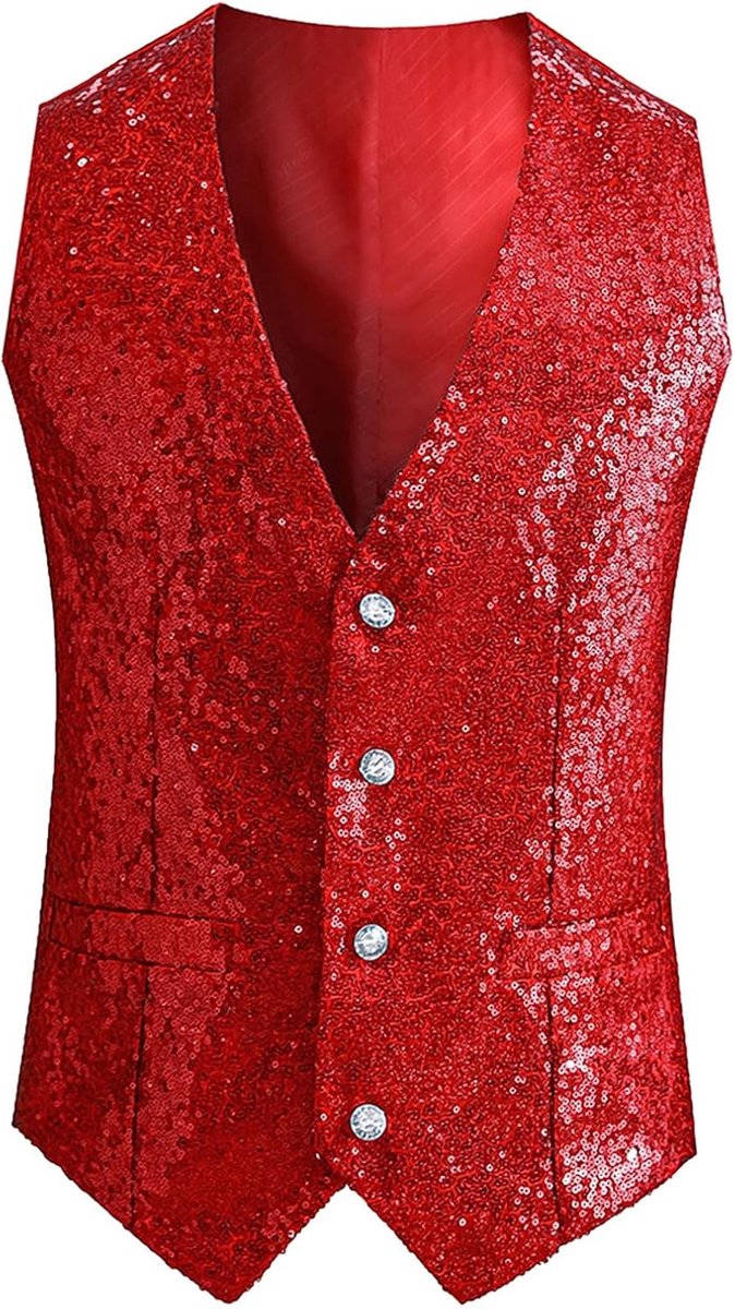 Tanktop met pailletten voor heren