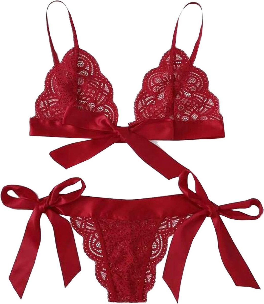 Lingerieset kant satijn babydoll transparant grote maat dames babydoll glamour verstelbare bandjes avondstijl vrouwelijke stijl A73