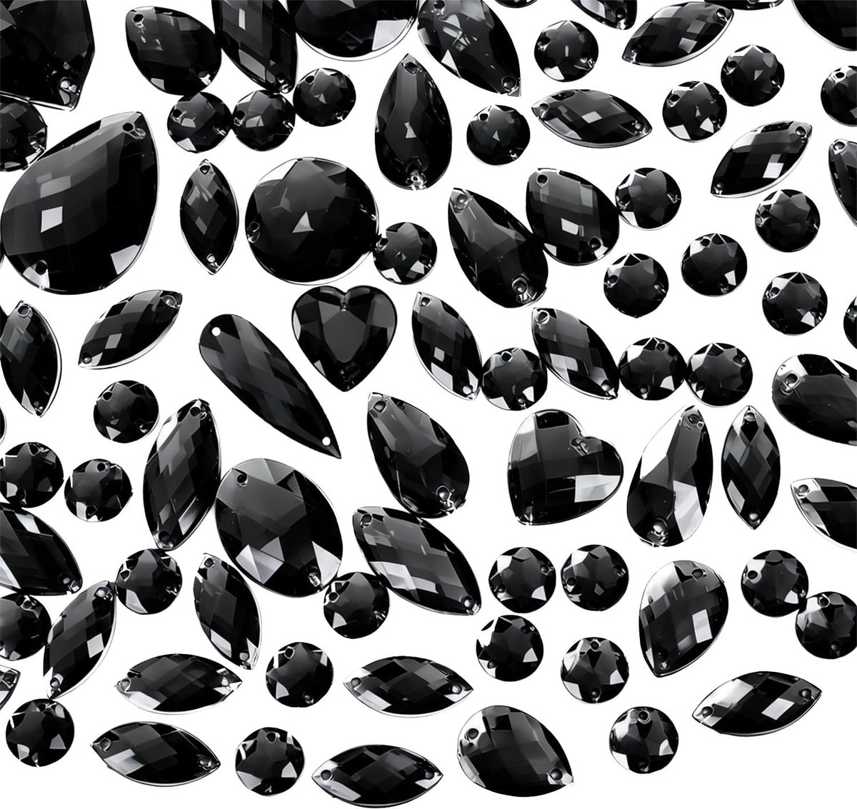 Steentjes 180-200 Stuks Gemengde Vormen voor Kleding, Kristal Decoratie voor Jurken, Schoenen, Zakken en DIY Crafts, Flatback Naaien Gems Pakket