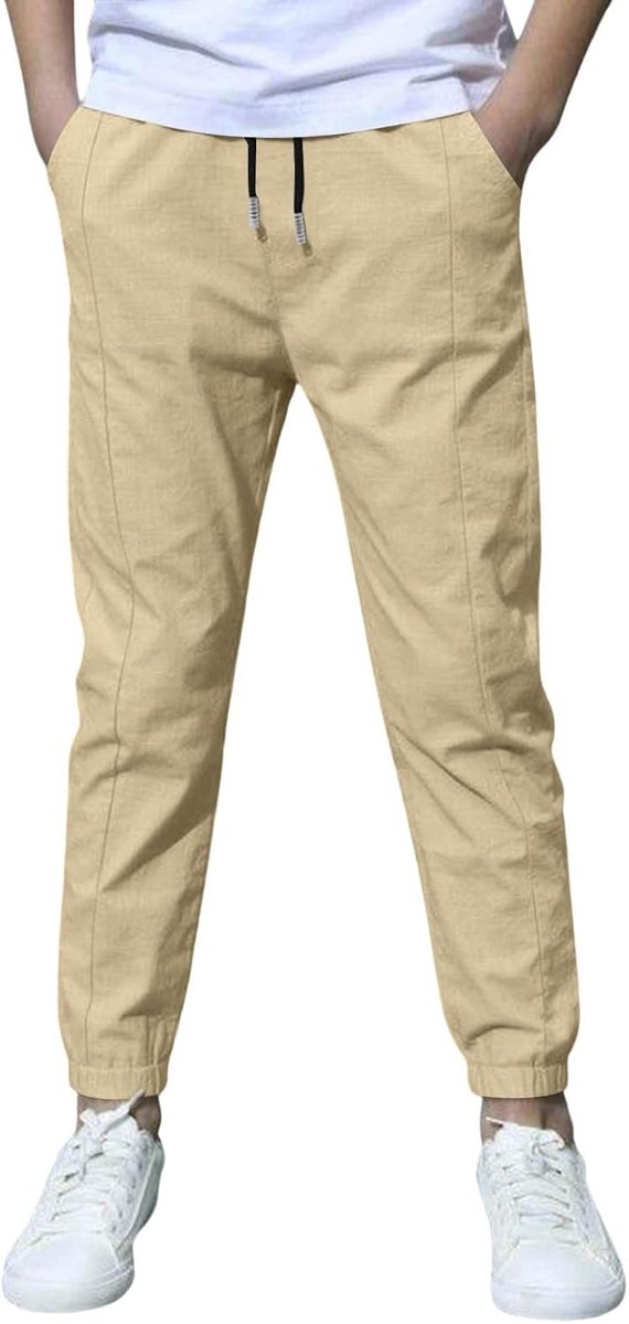 Katoen, cargo, casual, kinderen, joggen, elastische taille, meerdere zakken, sport, zacht, comfortabel, modieus, dagelijks gebruik, A36
