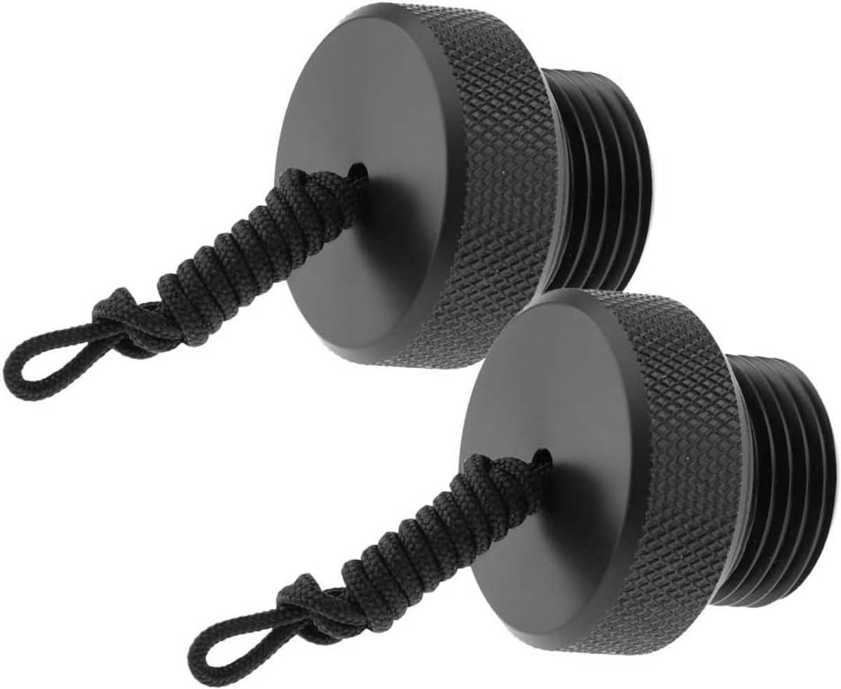 2-pack POM-stofplugbeschermkappen voor DIN-tankkleppen, duikflessen, accessoires, 8/5-14NPS, schroef, 15 g, gewicht