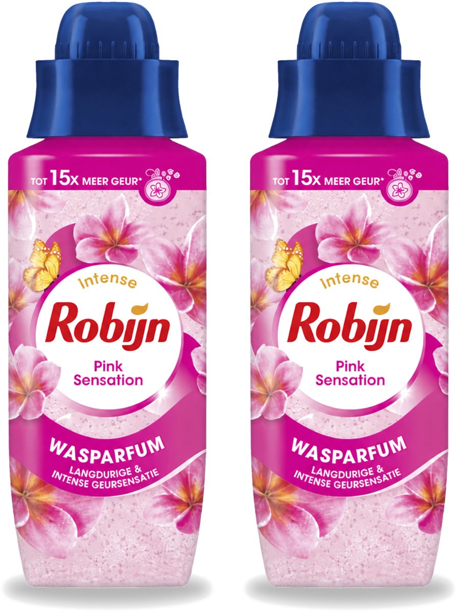 2 x Robijn – Wasparfum – Intense Pink Sensation – 342 ml - Voordeelverpakking - 2 stuks