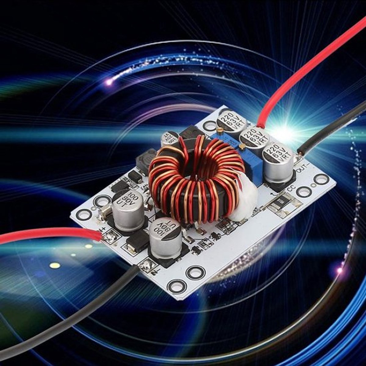 Dailygoody - Dc-dc Converter - Instelbaar 10A Voedingsmodule - Aluminium