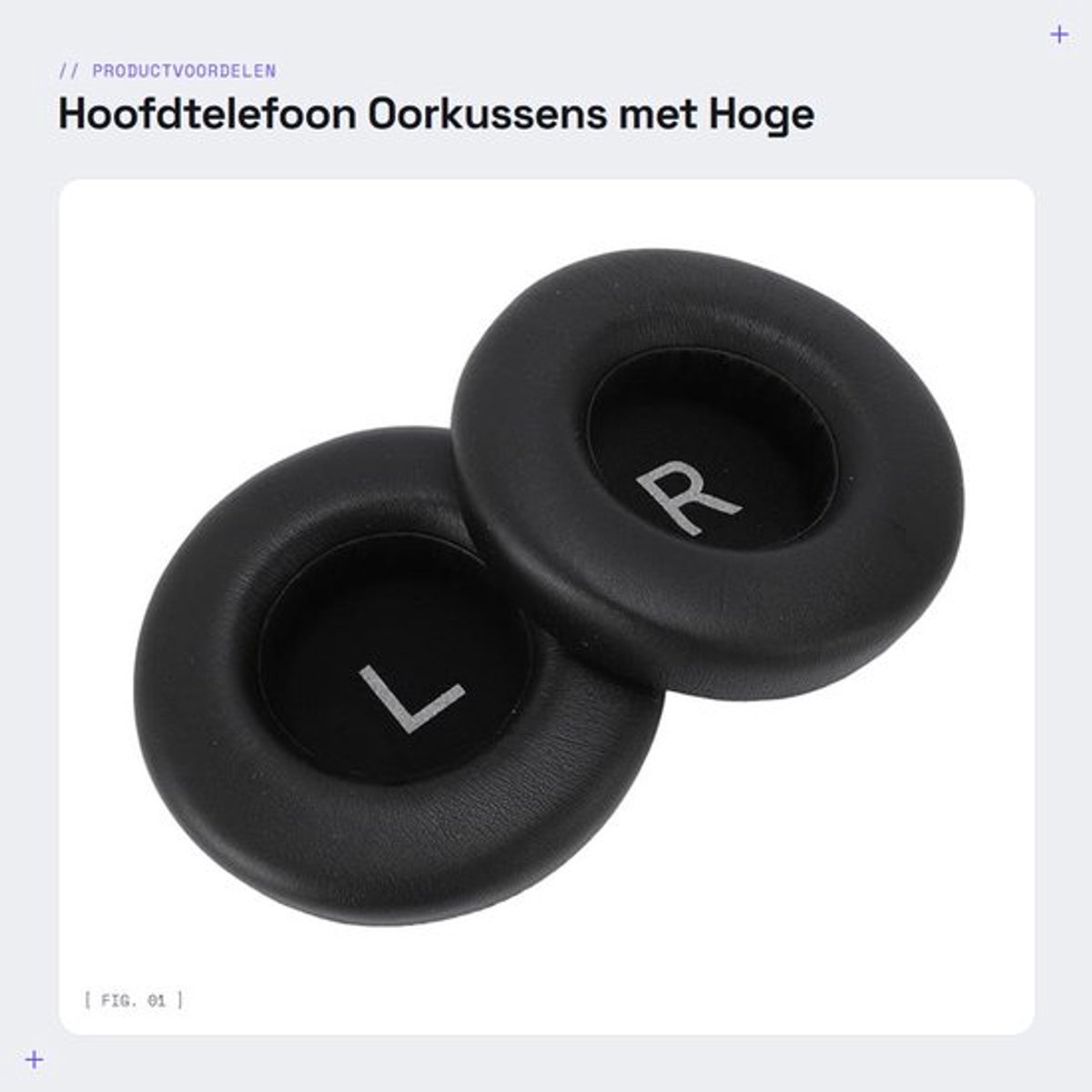 Dailygoods- Hoofdtelefoon Oorkussens Hoge Elasticiteit - Compatibel met