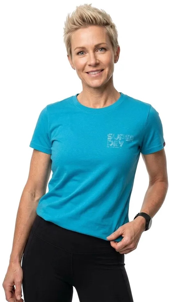 Superdry Neon T-shirt Dames T-shirts Turquoise