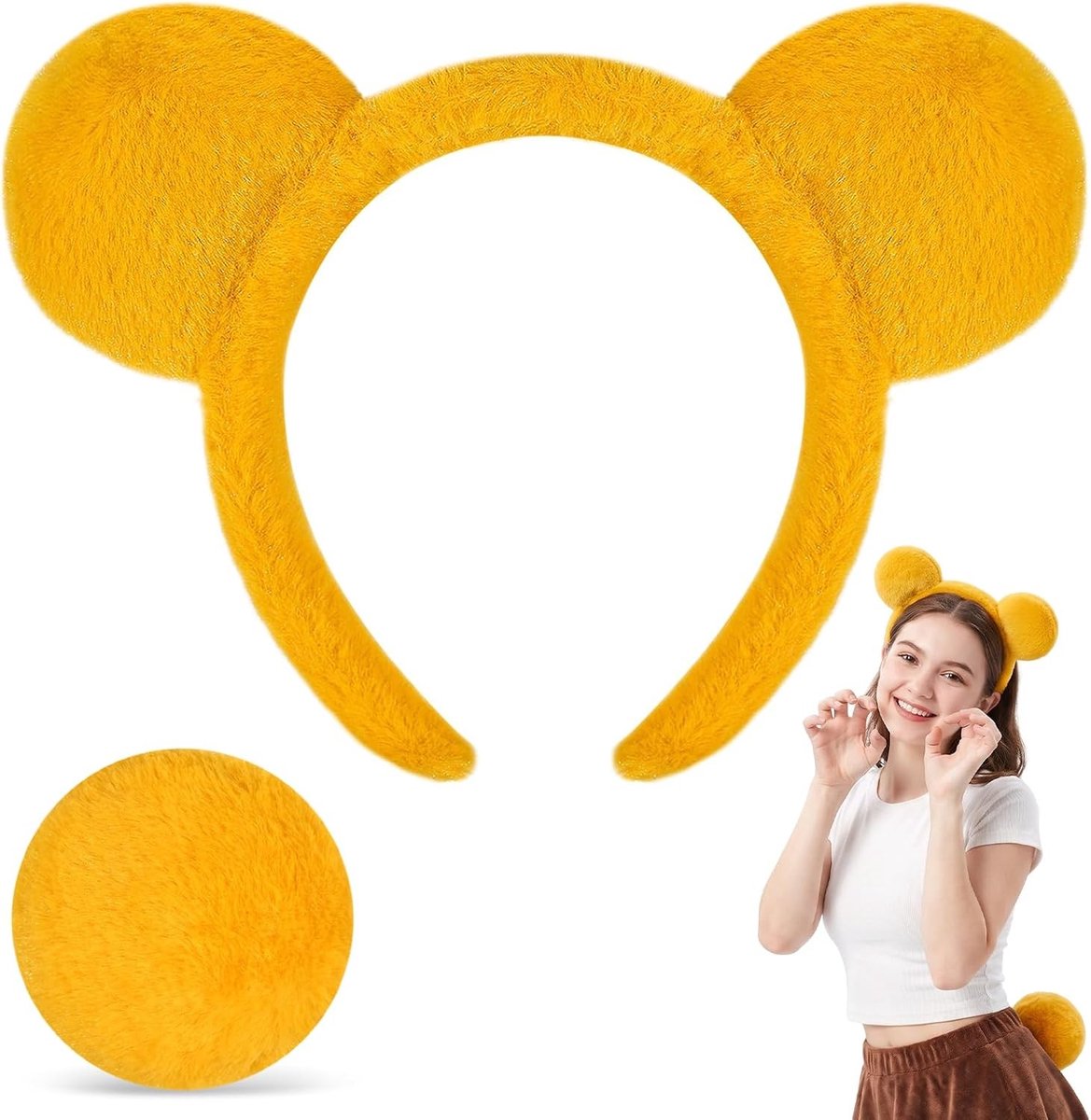 Hoofdbanden met berenoren voor dierenkostuum, cosplay, verjaardagsfeest en carnaval accessoires voor feestelijke outfits