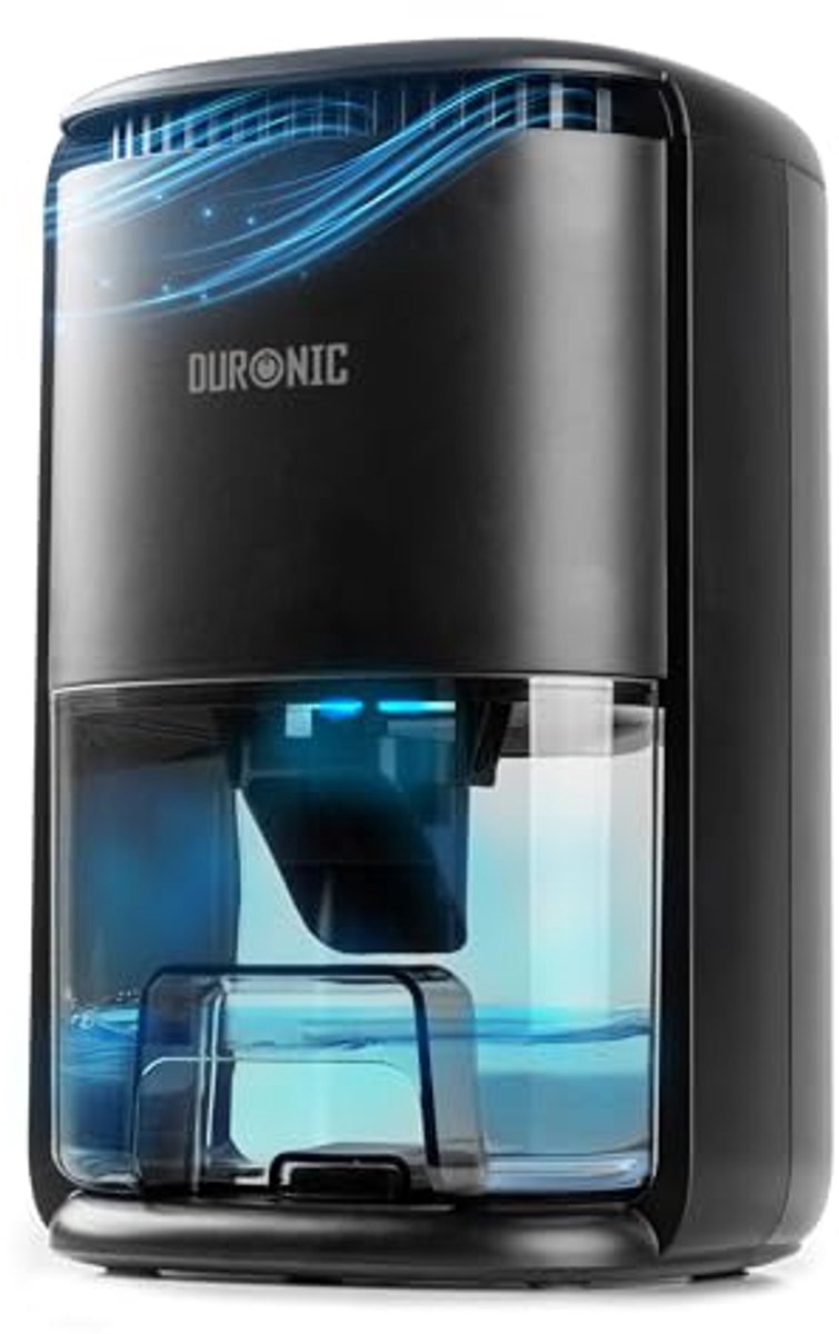 Luchtontvochtiger 22,5W - 1 Liter Watertank - Tot 200ml per Dag - Met Timer - Compact