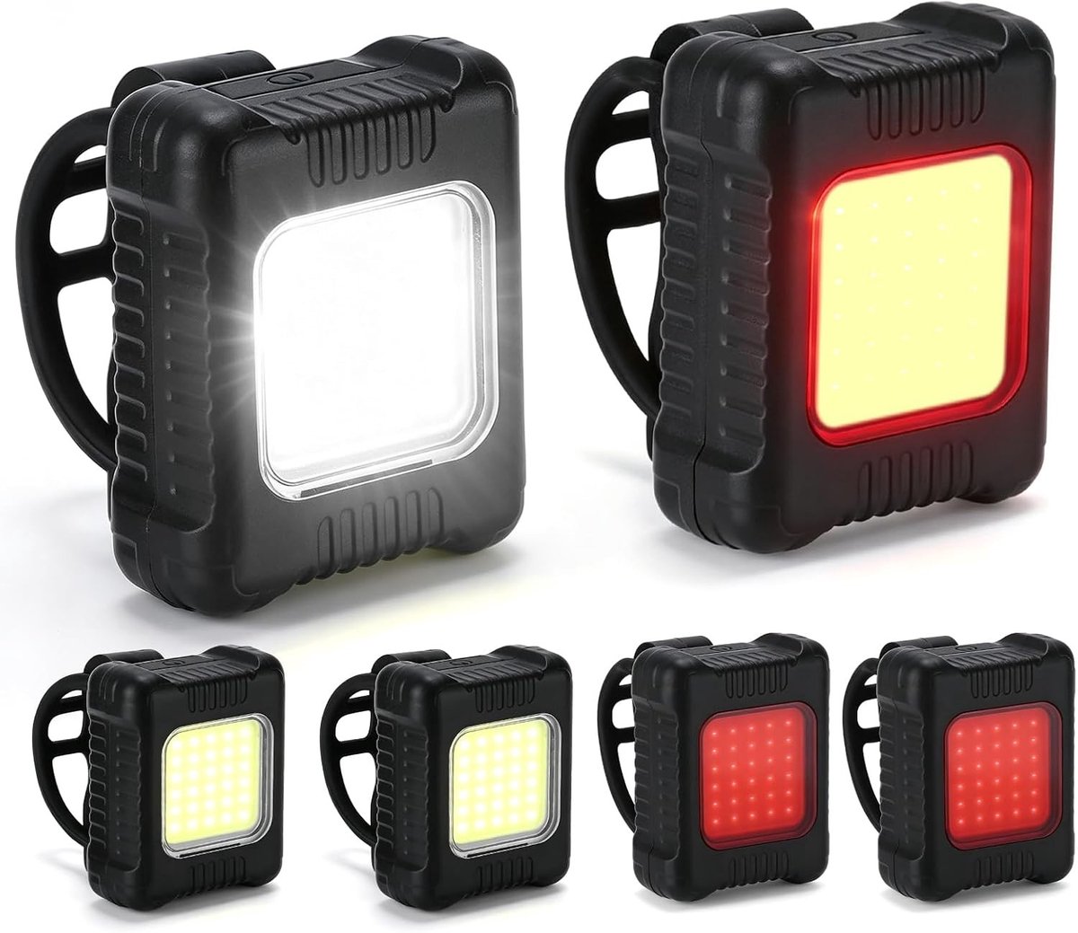 Waterdichte LED kinderwagenverlichting - 6 stuks met 3 lichtfuncties, clip-on veiligheidslicht voor wandelen, joggen en kamperen