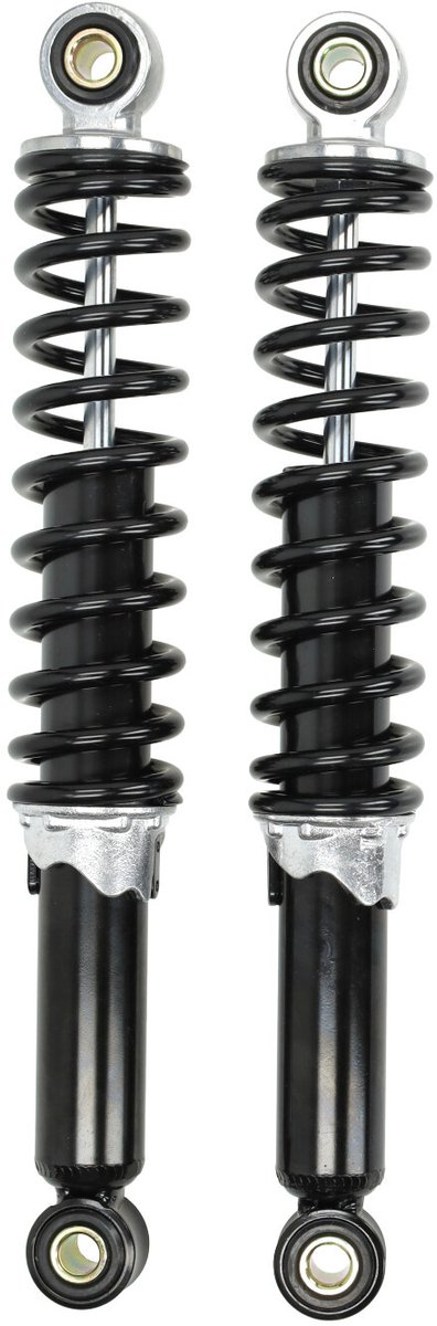 DMP schokbrekerset 260mm zwart geschikt voor bromfietsen citta puch maxi si