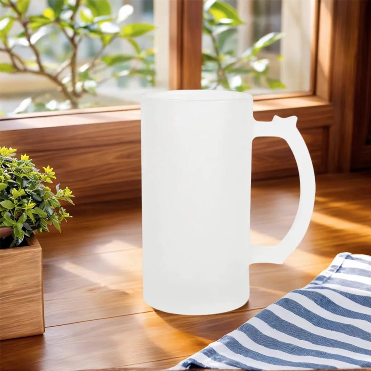 Glazen koelbox van 414 ml (14 ounce) Geschikt voor bevroren dranken, Geschikt voor bier, koude dranken en frisdrank.