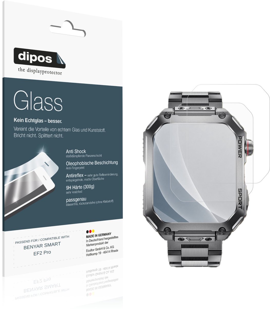 dipos – 2x Matte Pantserfolie geschikt voor BENYAR SMART EF2 Pro | 9H Screenprotector