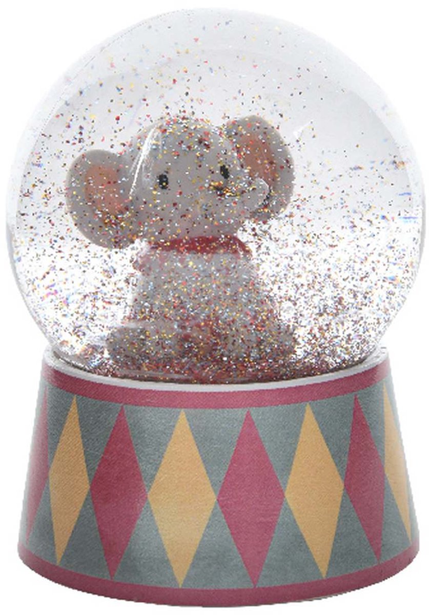 Kaemingk sneeuwbol olifant Ø 6,5 cm - polyresin
