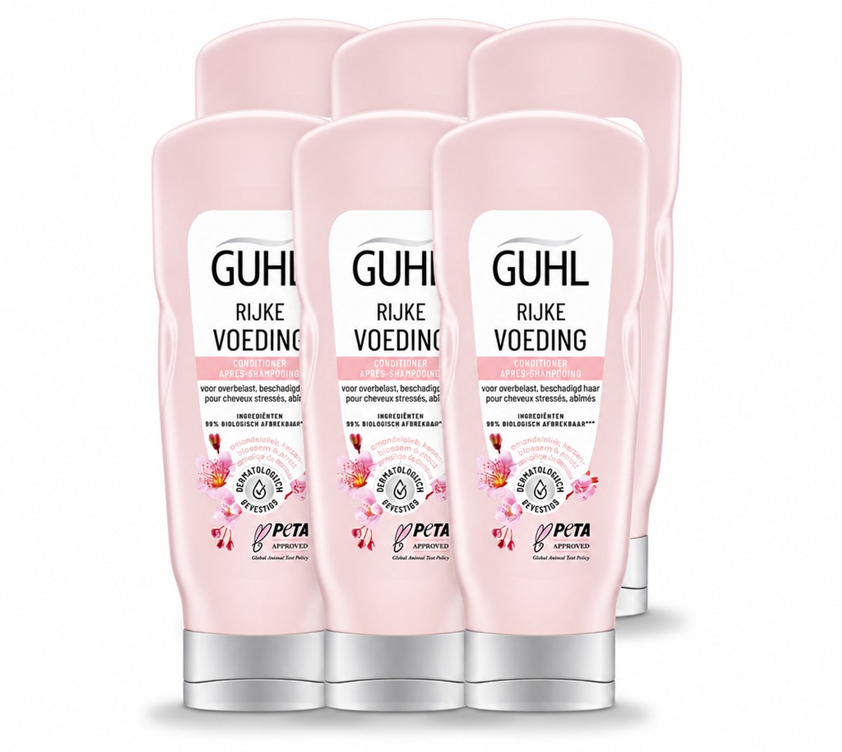 6 x Guhl - Conditioner - Rijke Voeding - 200 ml - Voordeelverpakking - 6 stuks