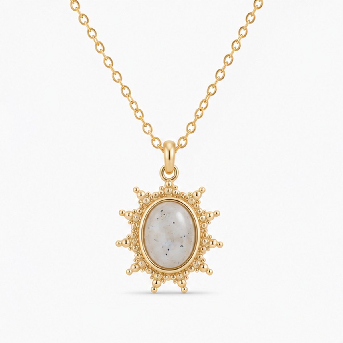 Deja Jewels - Dames ketting met hanger - Goudkleurig edelstaal
