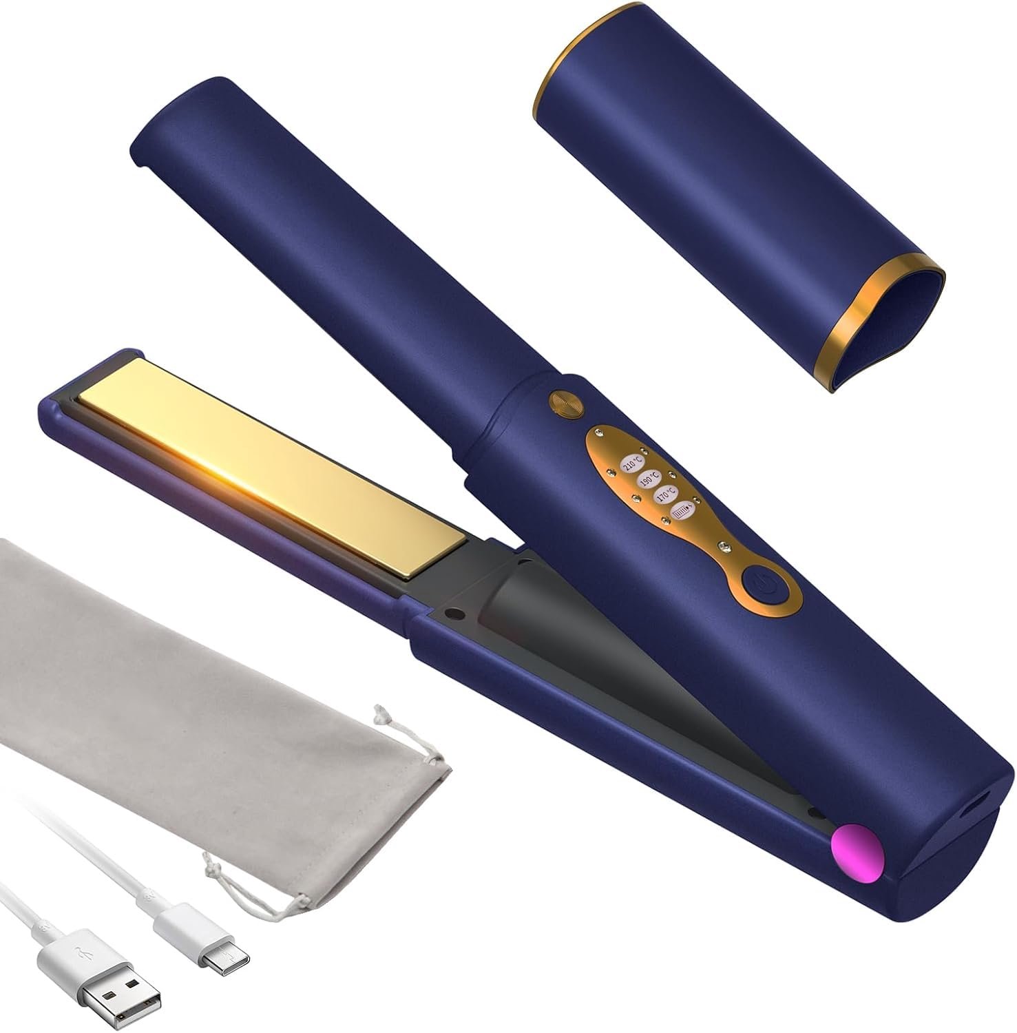 Draadloze Haardroger met 5000 mAh Batterij en 2-in-1 Functionaliteit