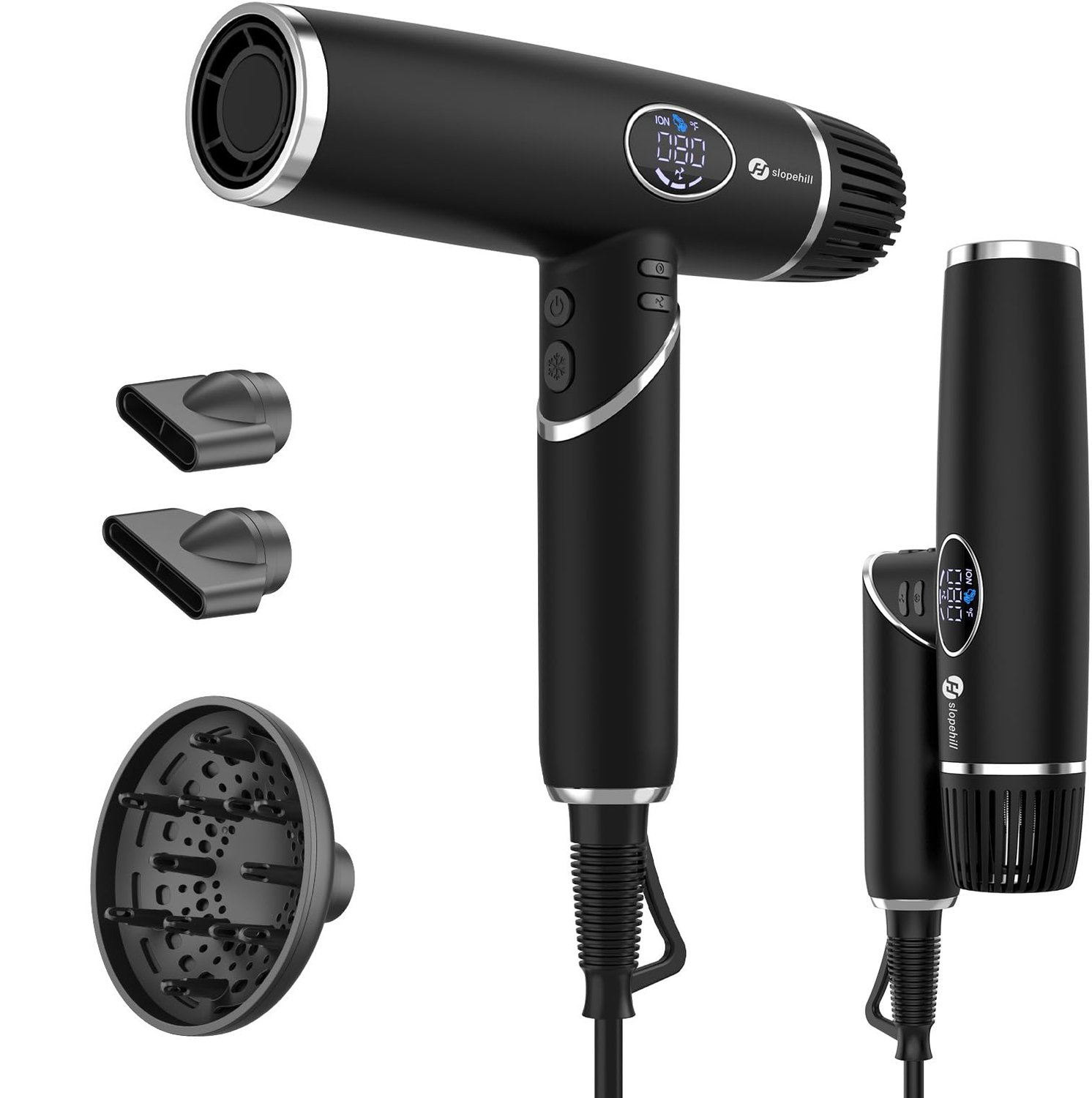 Professionele Ionen Haardroger 2000 W met LCD-display