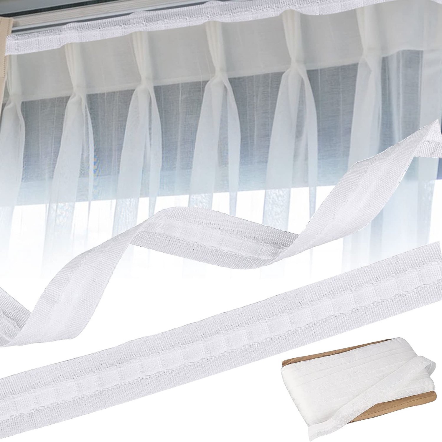 Curtain Tape voor Rimpel Effect, 30m x 2.5cm