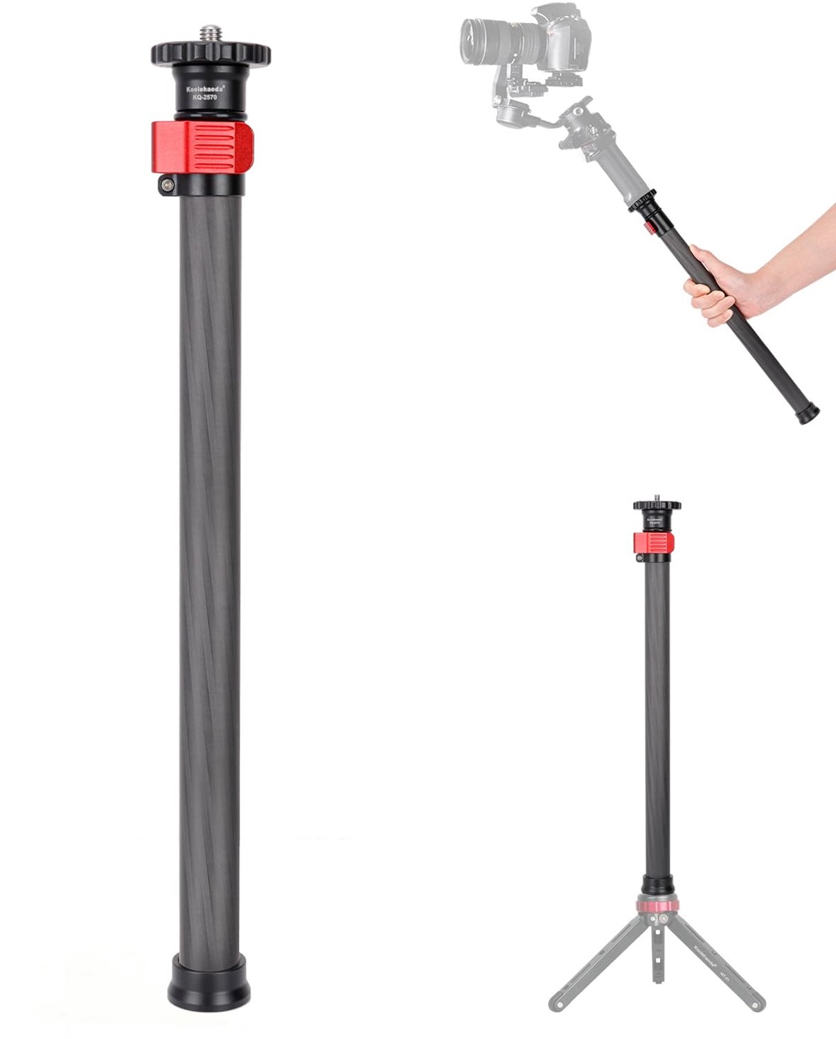 Carbon Fiber Tripod Verlenging met 70 cm Hoogte